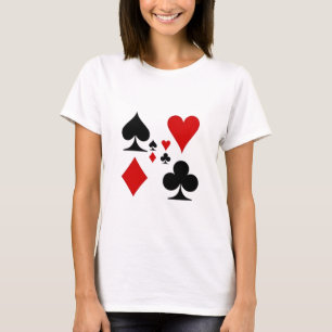 T-SHIRT CADEAUX DE SUITES DE CARTE DE JEU