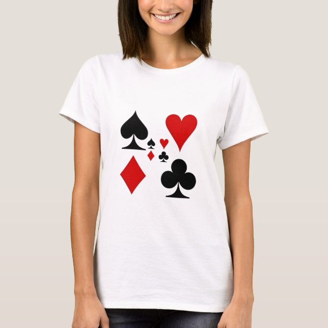 T-SHIRT CADEAUX DE SUITES DE CARTE DE JEU (Devant)