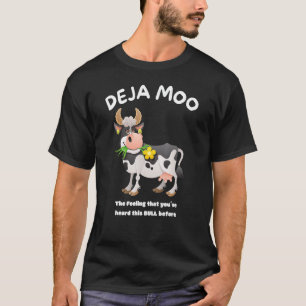 T-shirt Cadeaux de vache de fermier Deja Moo