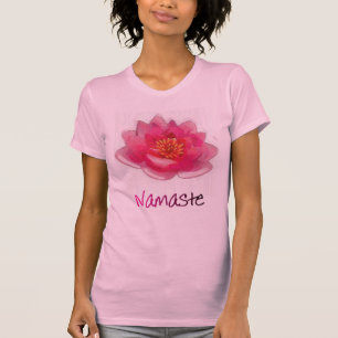 T-shirt Cadeaux de yoga de "Namaste" de fleur de Lotus