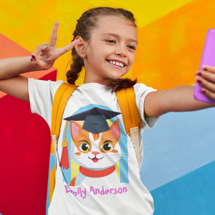 T-shirt Cadeaux d'études de chats mignons pour les enfants