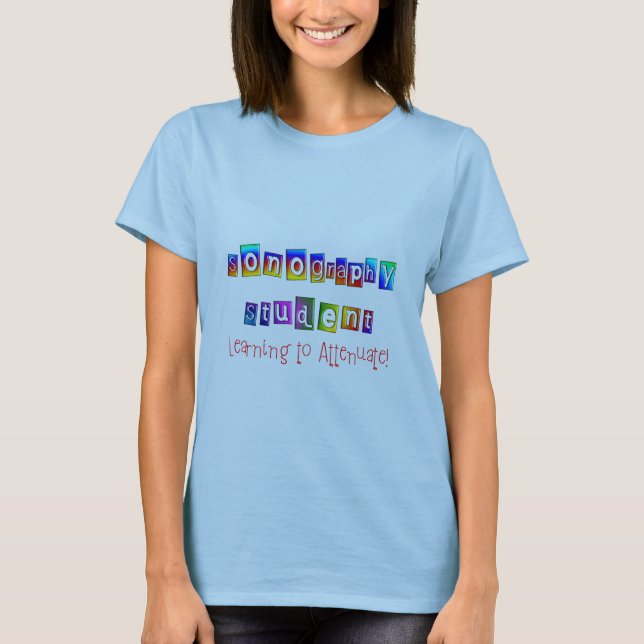 T-shirt Cadeaux d'étudiant d'échographie (Devant)