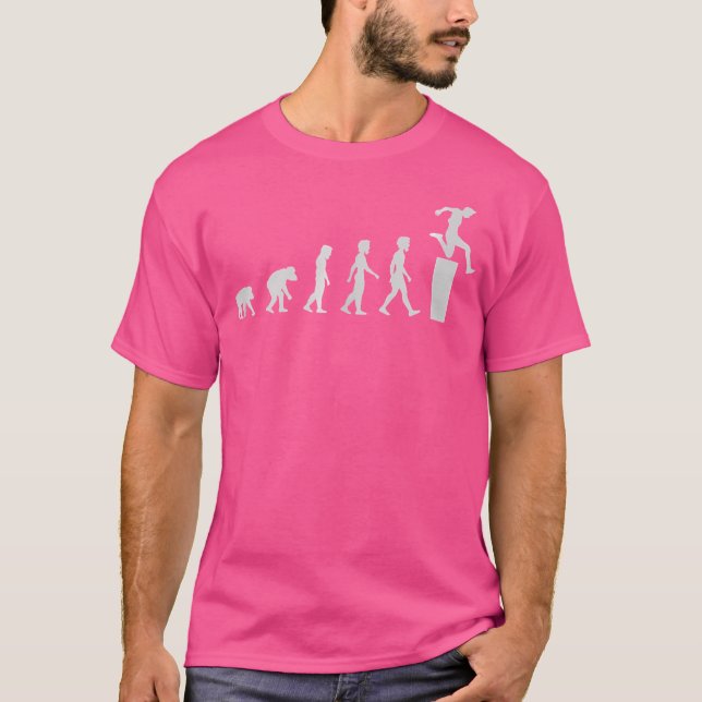 T-shirt Cadeaux d'évolution de Parkour drôles (Devant)