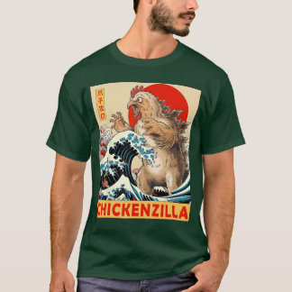T-shirt Cadeaux drôles d'art japonais de poulet pour homme