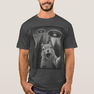 T-shirt Cadeaux drôles d'écureuil sie extraterrestre UFO p