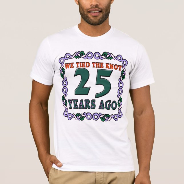 T-shirt Cadeaux du 25e anniversaire du Mariage (Devant)