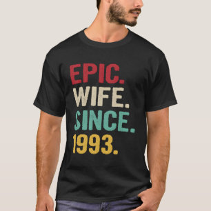 T-shirt Cadeaux Du 28E Anniversaire Du Mariage Pour Sa Fem