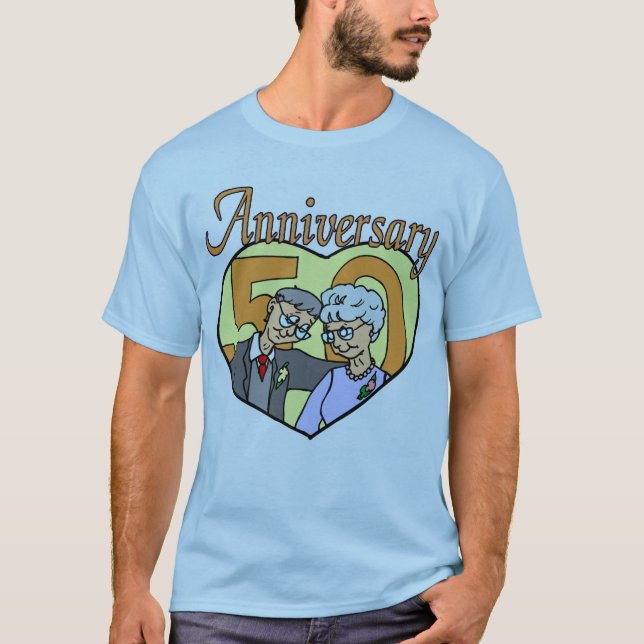 T-shirt Cadeaux du 50e anniversaire du Mariage (Devant)