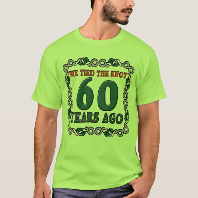 T-shirt Cadeaux du 60e anniversaire du Mariage (Devant)