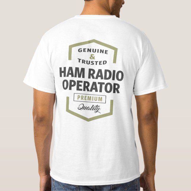 T-shirt Cadeaux du logo de l'opérateur radio HAM. (Dos)