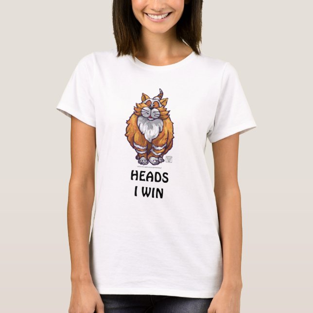 T-shirt Cadeaux et accessoires de chats de gingembre (Devant)