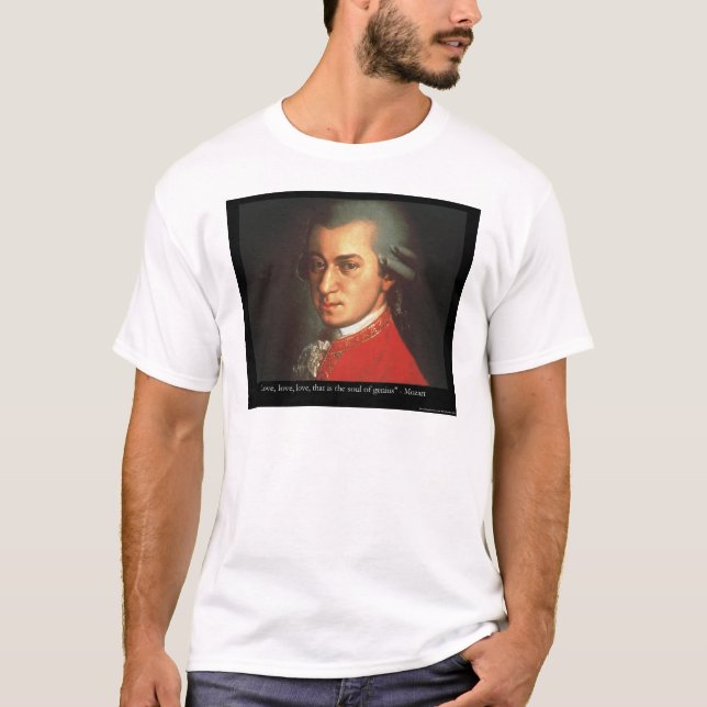 T-shirt Cadeaux et objets de collection de Mozart "Amour A (Devant)