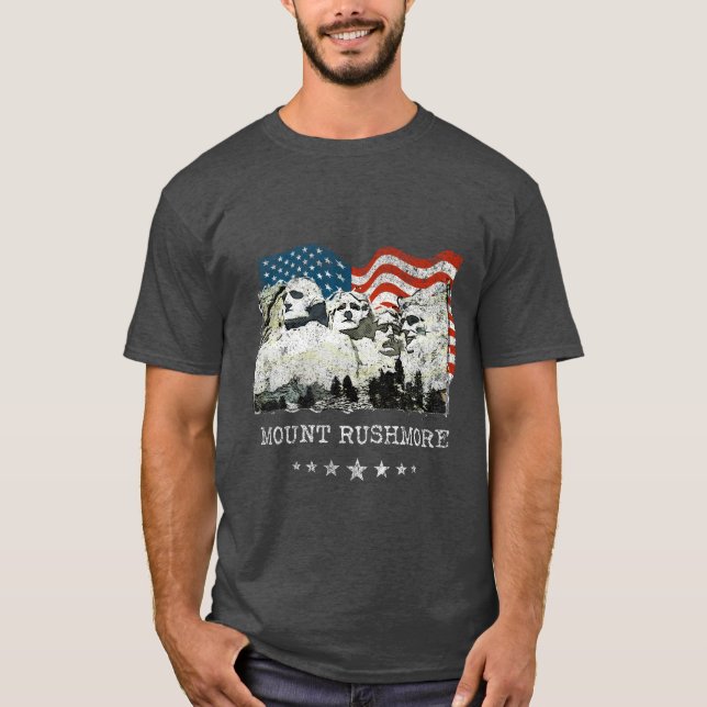 T-shirt Cadeaux Etats-Unis de souvenir de monument du mont (Devant)