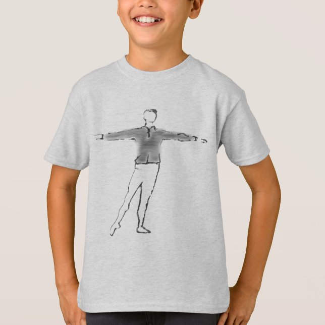 T-shirt Cadeaux faits sur commande de danse de garçon de (Devant)