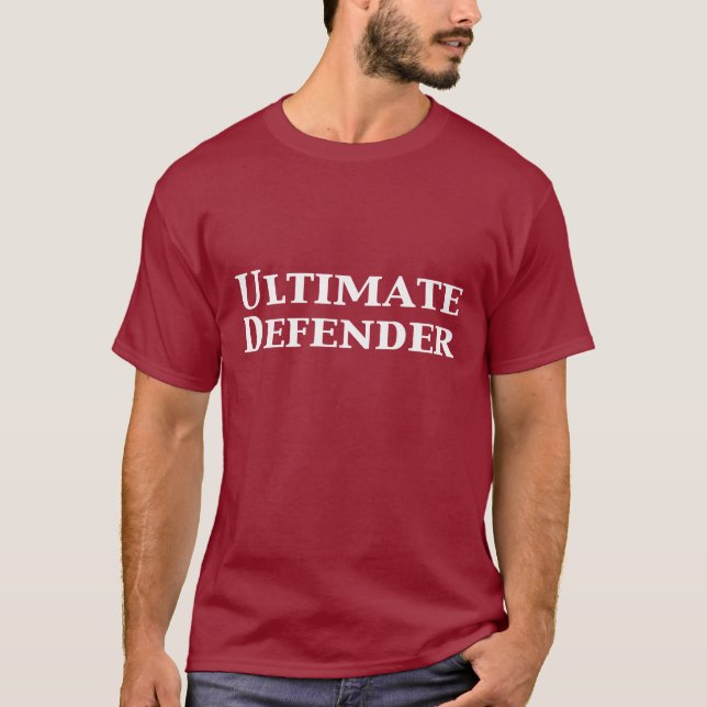 T-shirt Cadeaux finaux de défenseur (Devant)
