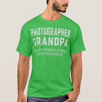 T-shirt Cadeaux Grand-Père Photographe Pour Les Hommes Gra