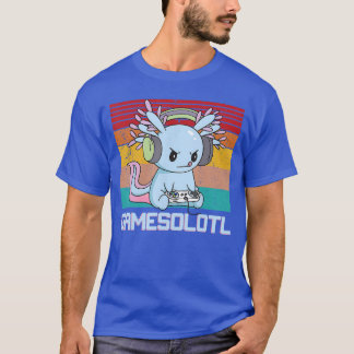 T-shirt Cadeaux Kawaii Anime de Gamesolotl Aolotl Joueur d