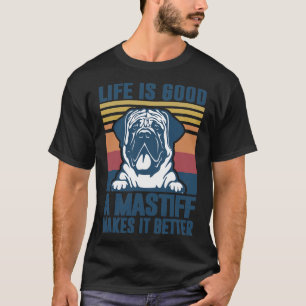 T-shirt Cadeaux Mastiff Anglais Pour Femmes Mastiff Dog Da