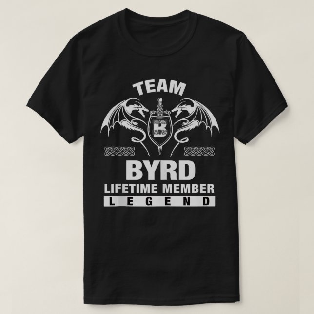 T-shirt Cadeaux membres à vie de l'équipe BYRD (Design devant)