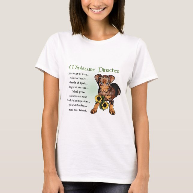 T-shirt Cadeaux Miniature Pinscher (Devant)