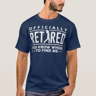 T-shirt Cadeaux officiels à la retraite Golf Papa Golfing