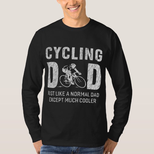 T-shirt Cadeaux Papa Cyclisme Pour Père Vélo Cycle Hommes (Devant)