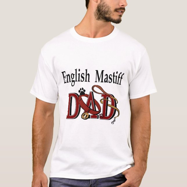 T-shirt Cadeaux papa Mastiff anglais (Devant)