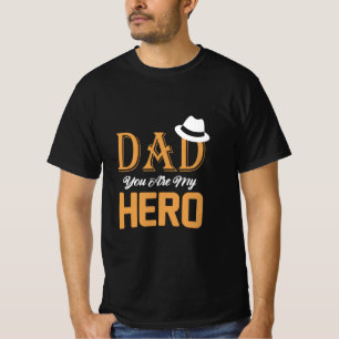 T-shirt Cadeaux papa   Papa Tu Es Mon Héros