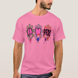 T-shirt Cadeaux pédiatriques de "Paix-Amour-Pédiatrie"