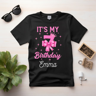 T-shirt Cadeaux personnalisés pour filles de 7 ans