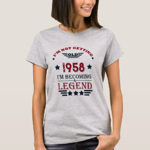 T-shirt Cadeaux personnalisés vintages 65e anniversaire