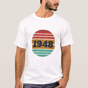 T-shirt cadeaux personnalisés vintages de 75e anniversaire