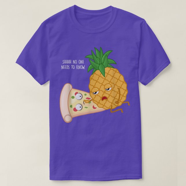 T-shirt cadeaux pizzas, personne n'a besoin de savoir, ana (Design devant)