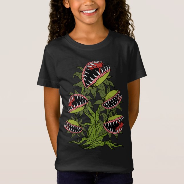 T-Shirt Cadeaux Plantes carnivores Monster Vénus Piège Vol (Devant)