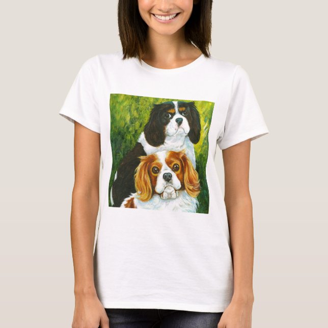 T-shirt Cadeaux Portrait de Cavalier King Charles Spaniel (Devant)