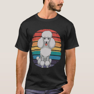 T-shirt Cadeaux pour chiens amateurs de caniches rétro pou