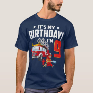 T-shirt Cadeaux pour enfants de 9 ans C'est mon 9e anniver