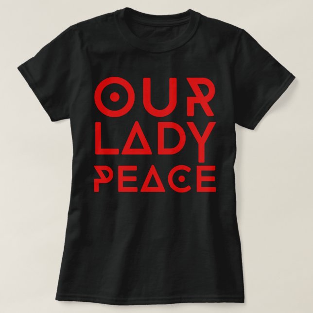 T-shirt Cadeaux Pour Hommes Canadian Our Lady Rock Peace B (Design devant)