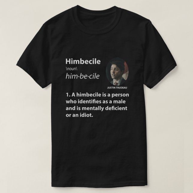 T-shirt Cadeaux Pour Hommes Premier Justin Ministre Trudea (Design devant)