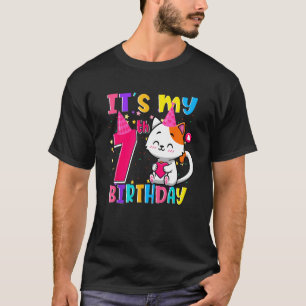 T-shirt Cadeaux pour mes 7 ans Fille de 7 ans drôle C