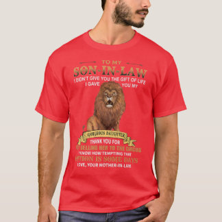 T-shirt Cadeaux Pour Mon Gendre Drôle De BelleMère Merci