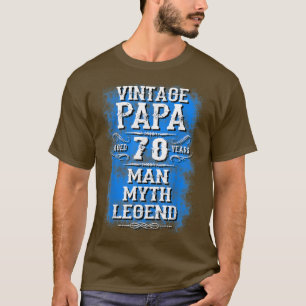 T-shirt Cadeaux pour papas 70 cadeaux d'anniversaire de fi