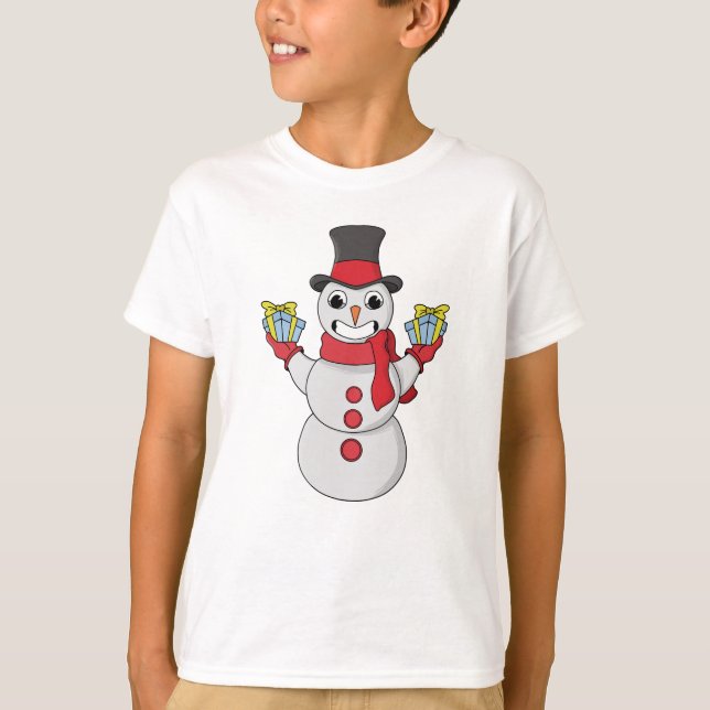 T-shirt Cadeaux pour vous de Snowman (Devant)