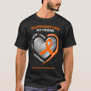 T-shirt Cadeaux Produits Orange Ms Friend Multiple Scléros