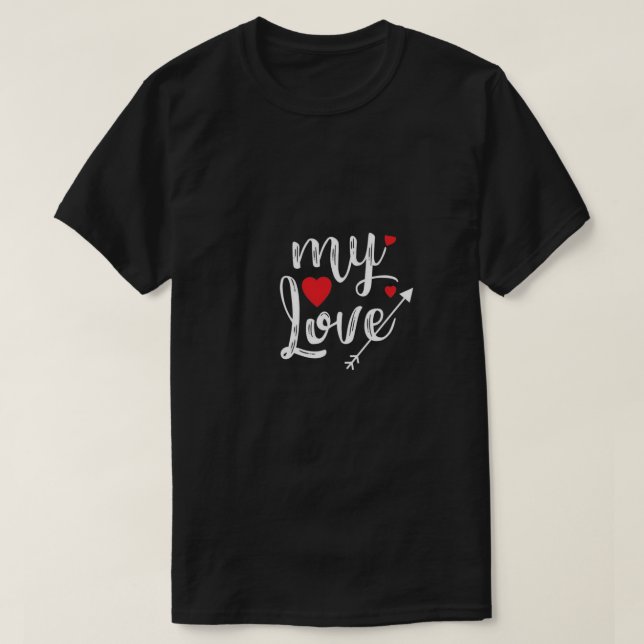 T-shirt Cadeaux romantiques Saint-Valentin (Design devant)