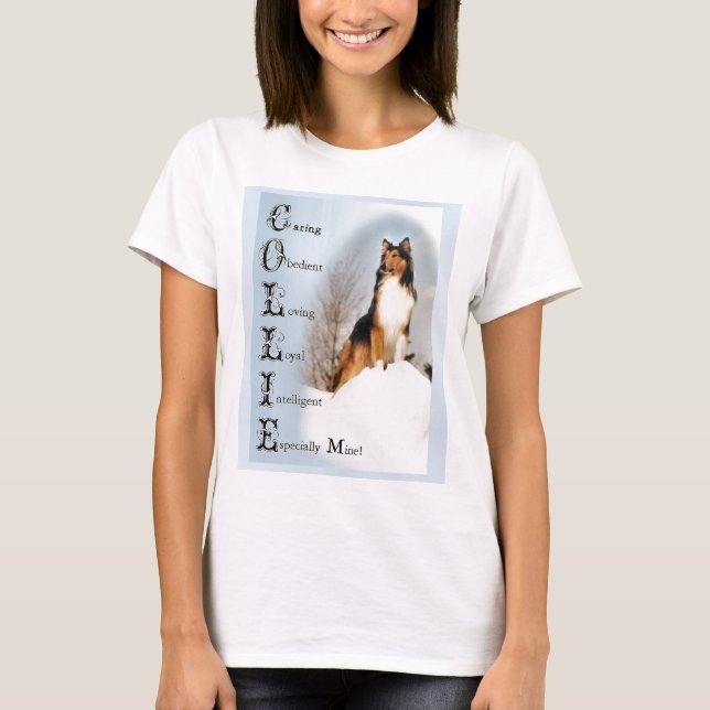 T-shirt Cadeaux Sable Rough Collie (Devant)