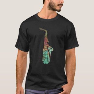 T-shirt Cadeaux saxophonistes Hommes Femmes Style coloré S
