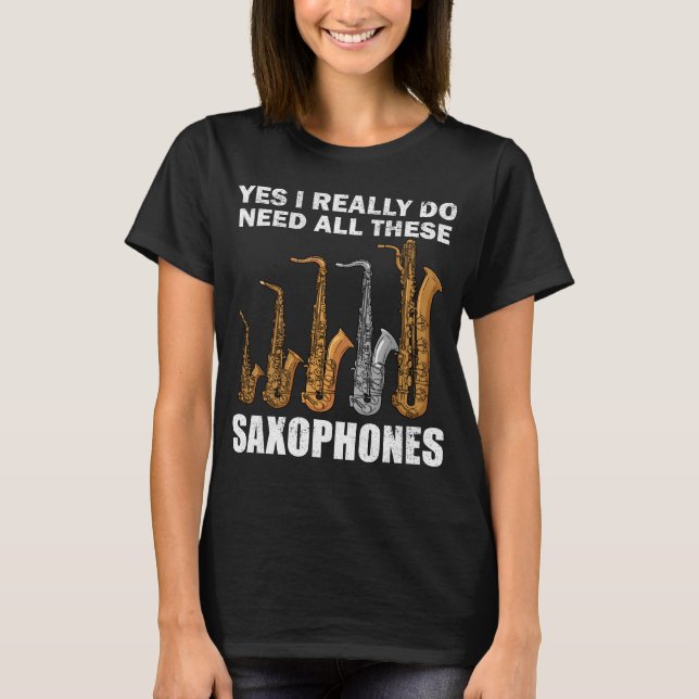 T-shirt Cadeaux Saxophonistes Jazz Musique Cadeaux Femmes  (Devant)