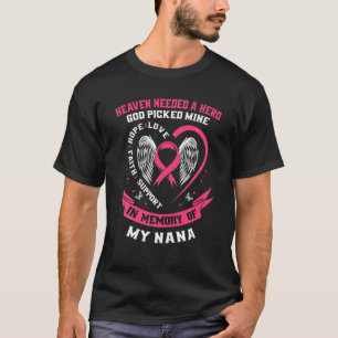 T-shirt Cadeaux Sympathiques Perte De Nana Cancer Du Sein