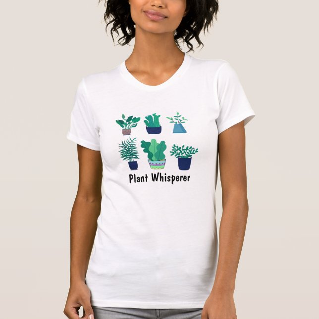 T-shirt Cadeaux tendance Plante Lover, Plante Whisperer Fl (Devant)